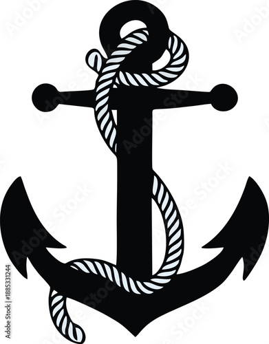 strong anchor black and white logo