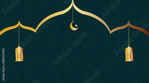 Hanging lantern animation inspired by Islamic and Ramadan celebrations. Soft moving lantern decorations suitable for Eid Mubarak greetings religious events festive backgrounds social media 