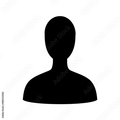 Generic user avatar placeholder silhouette for web and applications usage