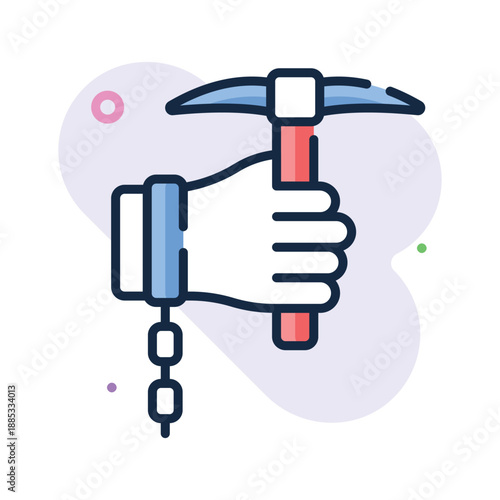 A customizable flat outline icon of forced labour in trendy style