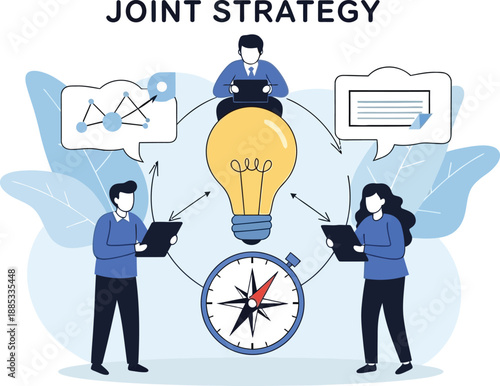 Business strategy and planning illustration