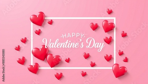 Celebrate valentine's day with hearts