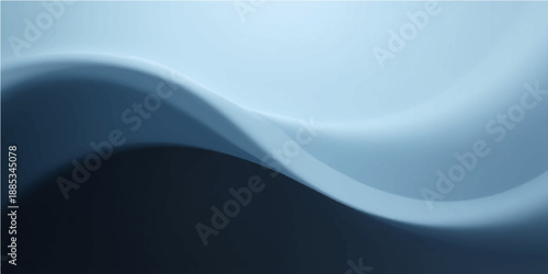 Abstract blue wave background featuring a dynamic vector design with soft curves and futuristic lines for a professional business wallpaper