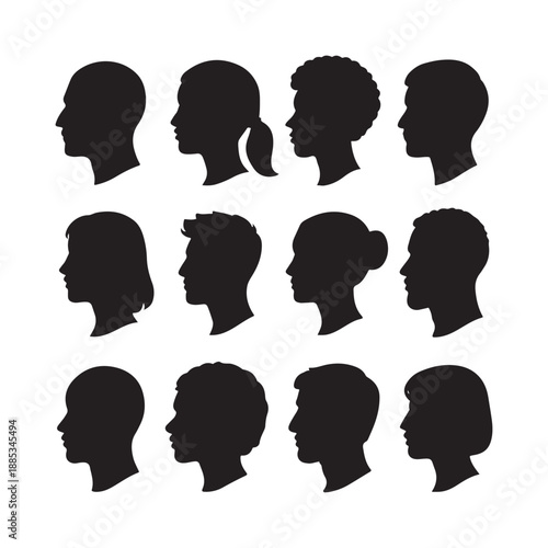  Profile Icons Vector Set