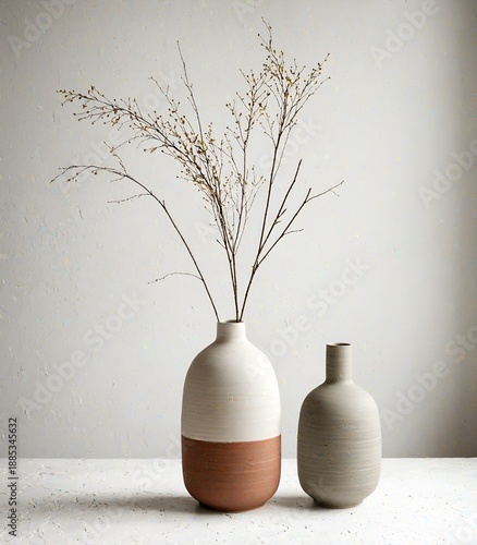 Organic Beauty in Monochrome Harmony