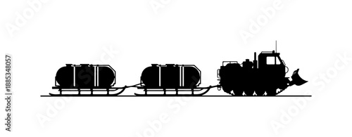 Industrial Tanker Train on Railroad Tracks