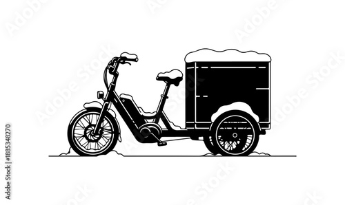Electric Cargo Bike with Storage Box