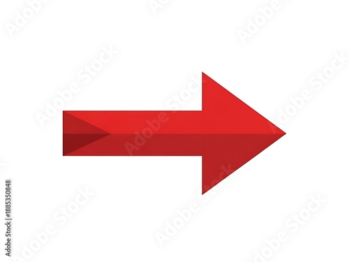 Free Download Red arrow pointing to right side isolated on white background - GFXLoad