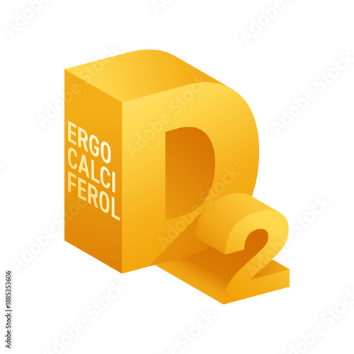Vitamin D2 ergocalciferol ingredient emblem