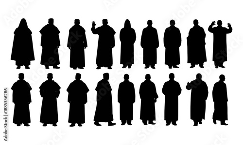 Silhouettes of black historical figures