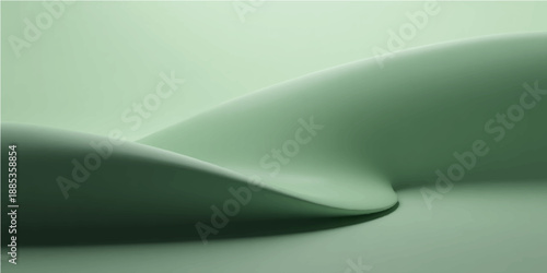 A pair of black leather shoes on a blank white paper sheet template with a 3d shadow and curled corner page design illustration vector