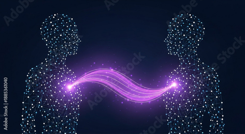 Infinity love connection digital vector