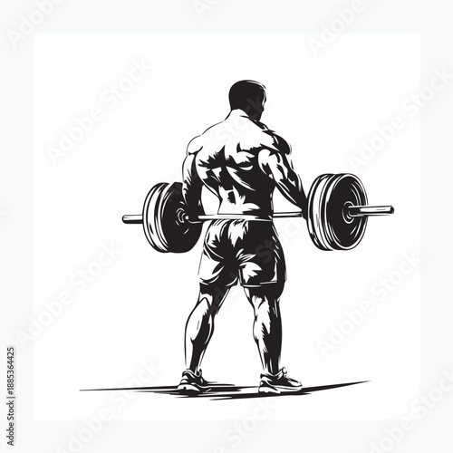man with dumbbell