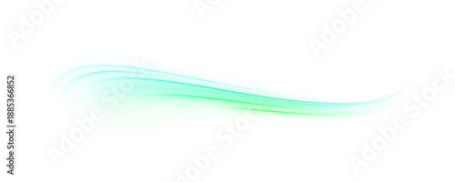 Abstract light waves flow on a transparent background, creating a sense of motion and depth. Luminous trails bend elegantly with glow. PNG overlay.