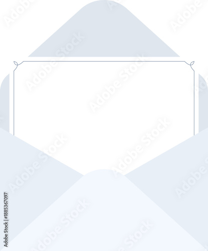 오픈 편지봉투 클래식 테두리