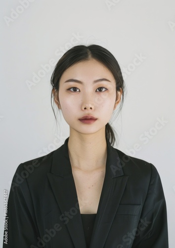 Korean business woman portrait photo face.