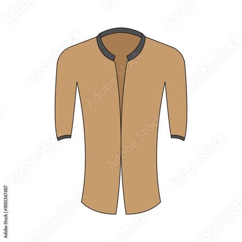 vector illustration of a jacket