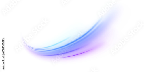 Bright abstract light trails ripple on a transparent background, expressing motion and speed. Glowing lines feel clean and modern. PNG overlay.
