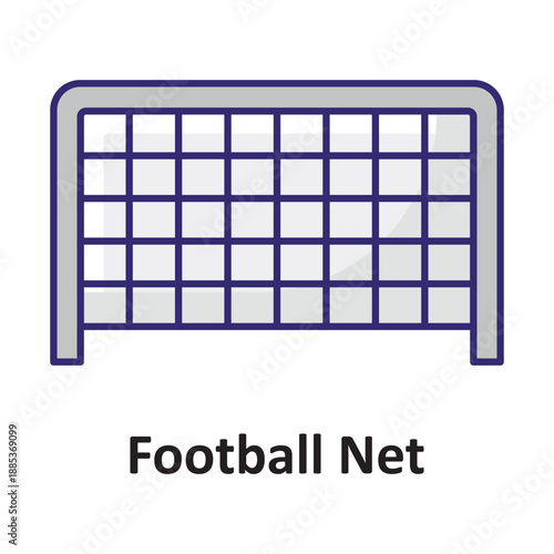 Football Net Vector icon which can easily modify or edit