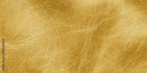 Golden yellow textured leather background with natural grain and soft highlights for luxury fashion and product design and elegant digital backdrops.