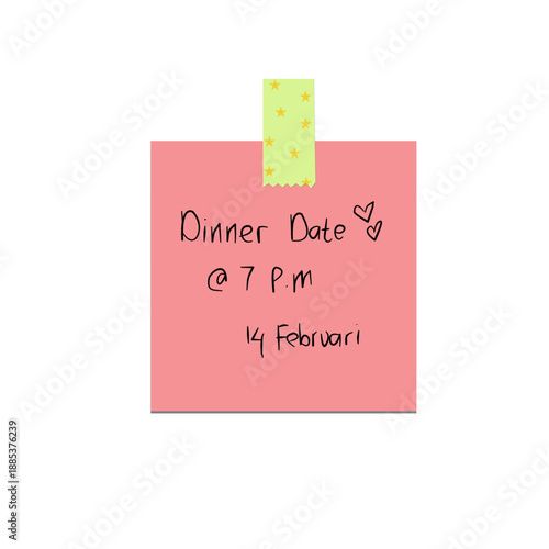 Dinner date note
