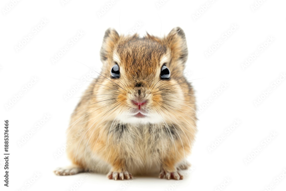 Obraz premium Adorable chipmunk on white background