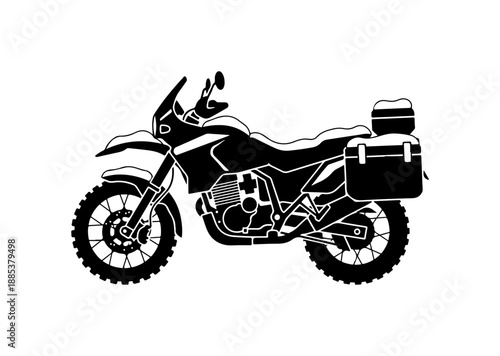 Motorcycle, bike, touring bike, black vector, motorcycle silhouette