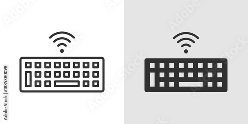 Smart Keyboard Icon representing digital typing, intelligent input technology, customizable key functions, connected devices, and smart productivity tools for modern computing and smart workspaces.