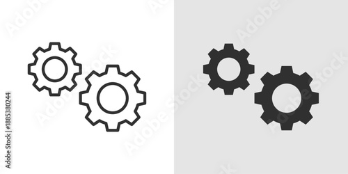 Settings Gear Icon representing system configuration, controls, preferences, and application or device customization.
