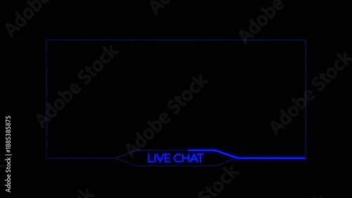  live chat neon sign