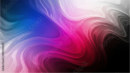 Vibrant swirling waves of color blend in a dynamic abstract illustration