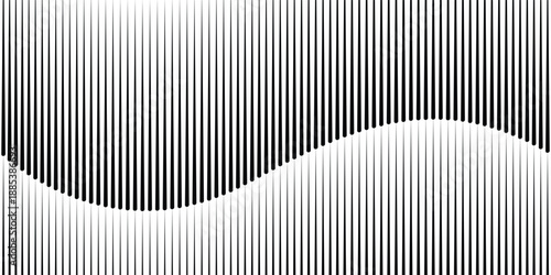 Abstract geometric background with wavy vertical lines. Flowing gradient transitions