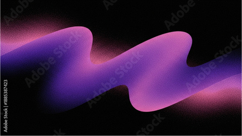 Dynamic Purple Waveform with Pink Accents against a Dark Background