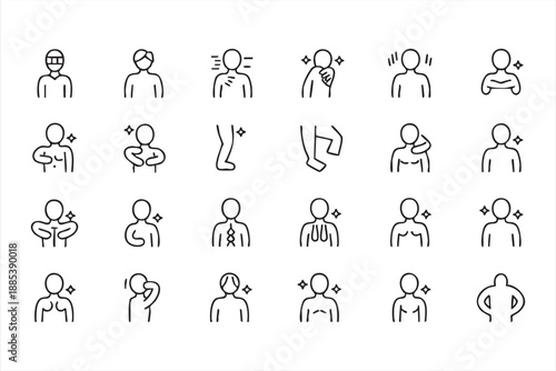 Healthcare Diagnosis Icons for Medical Apps and Interfaces