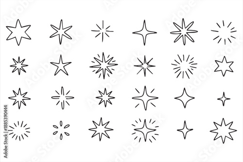 Sparkle Highlight Icons for Ratings, Awards, and Emphasis Design
