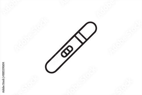 Positive Pregnancy Test Symbol for Medical and Health Content