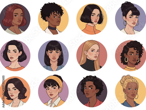 Vector illustration of a man and woman working together on a project with a computer and blueprints