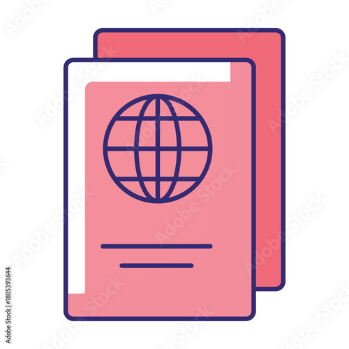 Passport Vector icon which can easily modify or edit
