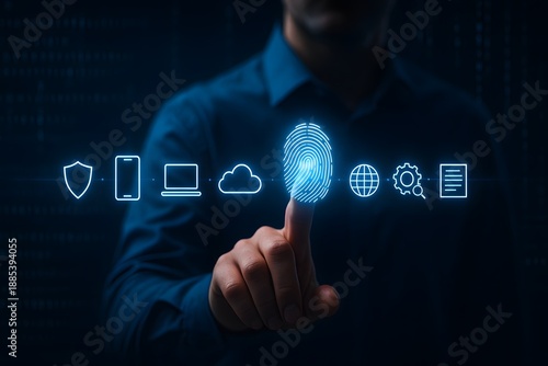 Biometric fingerprint authentication for secure access across digital devices