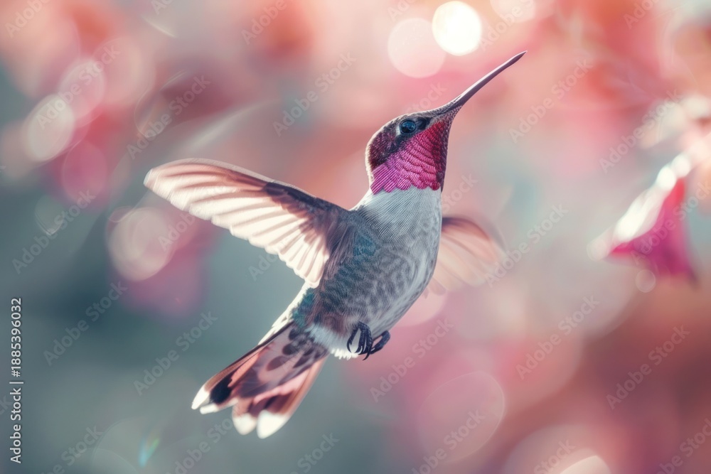 Fototapeta premium Graceful hummingbird in flight
