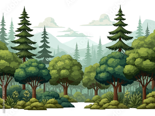 Collection of various leaf types with labels