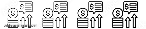 Financial Analysis  Icon Set Different Style Collection
