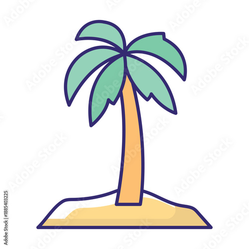 Island Vector icon which can easily modify or edit