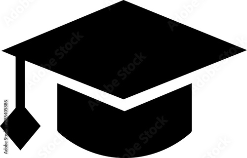 black graduation cap icon Graduation Cap Mortarboard Glyph Icon Vector  Graduation cap / hat with diploma flat icon for apps and websites Graduation hat cap flat icon for apps and websites Graduation 