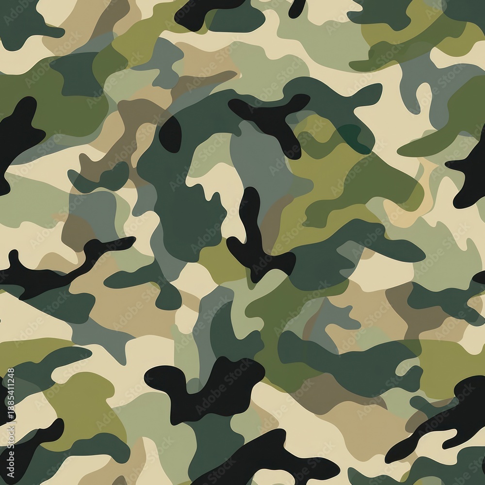 Fototapeta premium Military camouflage pattern backgrounds repetition abstract.
