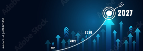 Investment Goal for 2027  Growth Chart Timeline 2024, 2025, 2026