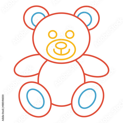 Teddy Bear Line Drawing