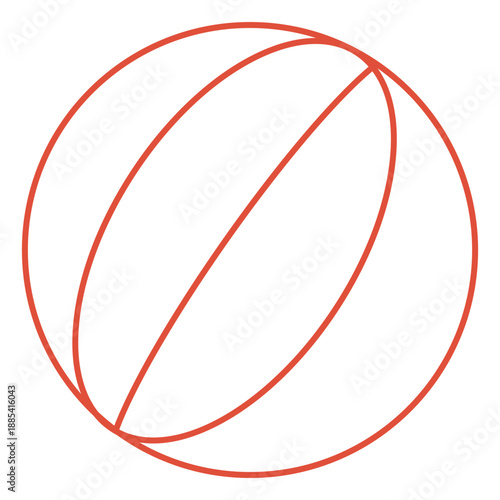 Toy Ball Line Drawing