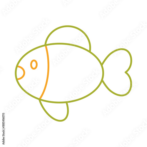 Little Fish Line Drawing