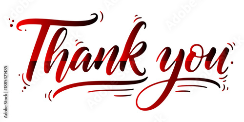 Professional Thank You Lettering with Stylish Artistic Flourishes for Contemporary Branding Identity Gratitude Promotions Minimalist Wedding Stationery Design Assets and High Quality Digital Vector